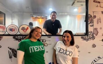 US Meat y Presidente InterContinental Ciudad de México presentan, ‘Meat the Match promotion’: viaje de sabor global l chef Diego Pérez Turner, Elena González y Madai Pérez de la US Meat