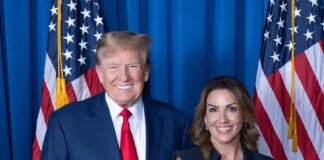 Prisma empesarial Donald Trump y Sara Carter