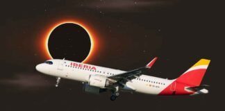 El miércoles 12 de agosto, Iberia opera vuelo para presenciar el eclipse solar total La aerolínea ofrece a pasajeros y espectadores de todo el mundo perspectiva única del eclipse solar total por encima de las nubes